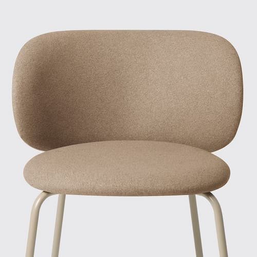 Silla de comedor de Ikea krylbo en tapizado beige oscuro