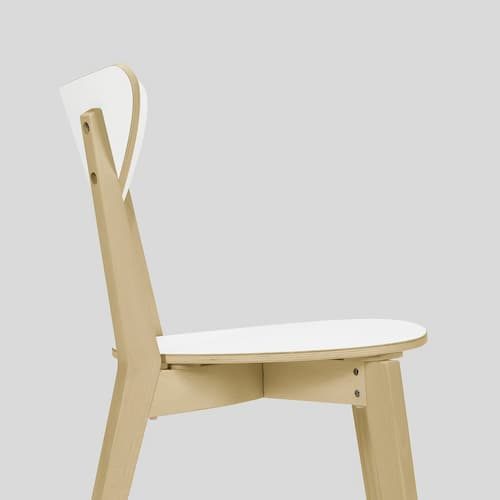 Silla de comedor de Ikea de madera maciza Nordmyra
