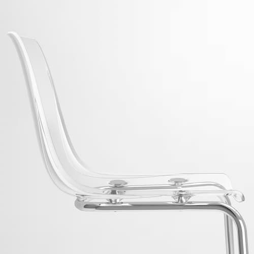Silla de comedor transparante de Ikea Tobias