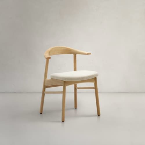 Silla de comedor de Kave Home desenfundable Timons en madera de roble
